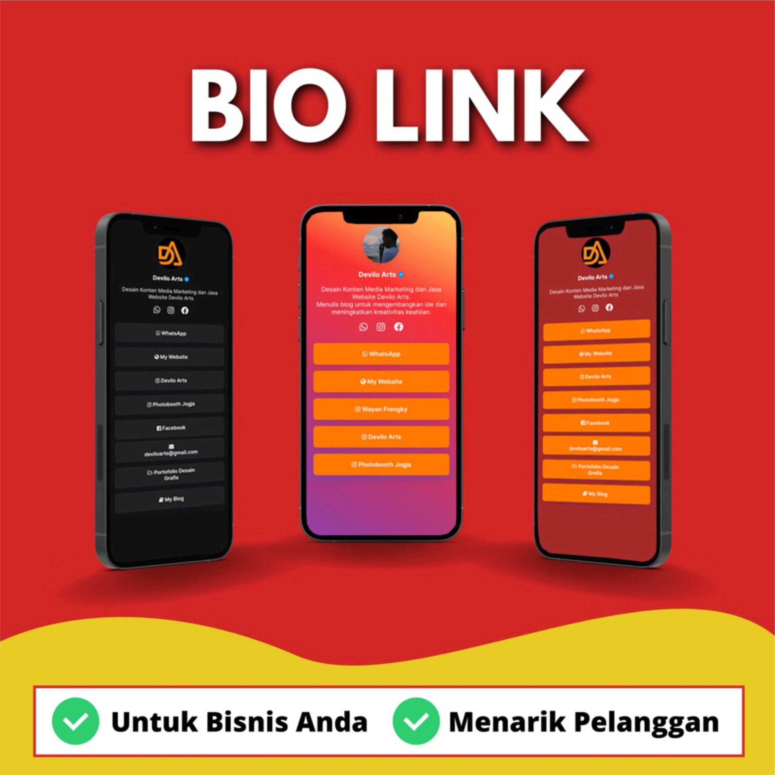 Jasa Pembuatan Biolink dan Landing Page Premium